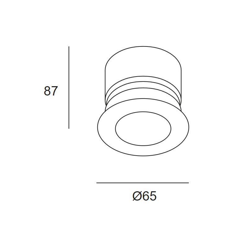 LEDSC4 Play Flat fixed downlight 11.9W LED warm white IP54 black finish ...