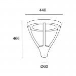 LEDSC4 Proud Symmetrical Head - 60-9913-Z5-CL
