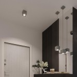 Sollux Pendant lamp QUAD 1 grey