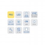 Forlight RECT recessed LED wall light PX-0541-ALU