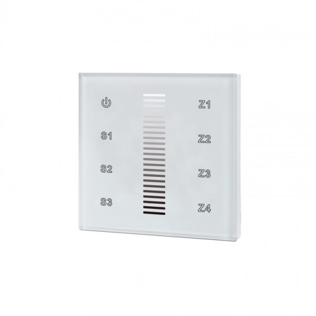 RF Single Colour Wall-mounted Touch Remote 4 Zone