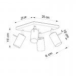 RING 4 Ceiling lamp grey