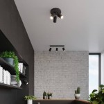 RING 3P Ceiling lamp black