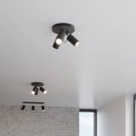 RING 3P Ceiling lamp black