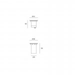 FORLIGHT Ringo Ø110mm recessed uplight - PX-1000-INO