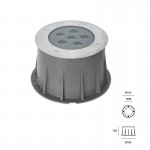 FORLIGHT Ringo 9.1W 3000k LED uplight Ø155mm -PX-0355-INO