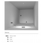 LEDS-C4 SIA LENS NARROW, 12W, TRIMLESS, AH29-12V8AZBBWQ