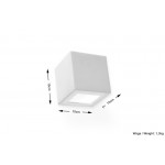 Sollux Wall lamp ceramic LEO