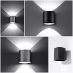 Sollux Wall lamp Orbis Black