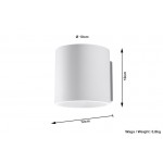 Sollux Wall lamp Orbis White