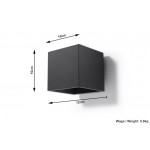 Sollux Wall lamp Quad 1 Black