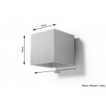 Sollux Wall lamp Quad 1 Grey