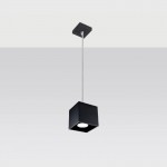 Sollux Pendant lamp QUAD 1 black