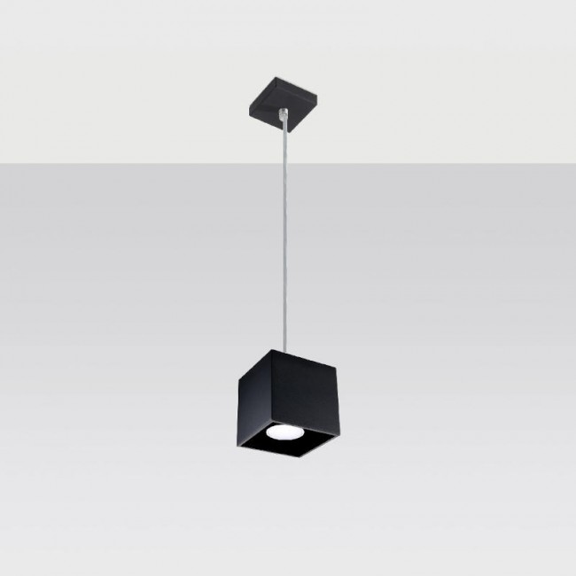 Sollux Pendant lamp QUAD 1 black