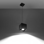 Sollux Pendant lamp QUAD 1 black