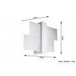 Sollux Wall lamp Feniks White