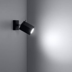 Sollux Wall lamp MERIDA 1 black