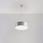 Sollux Pendant lamp ARENA 35 grey