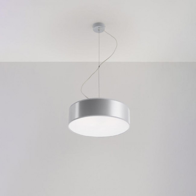 Sollux Pendant lamp ARENA 35 grey