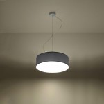 Sollux Pendant lamp ARENA 35 grey