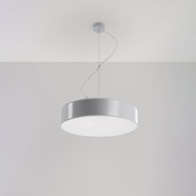 Sollux Pendant lamp ARENA 45 grey
