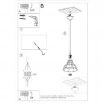 Sollux Pendant lamp ANATA black