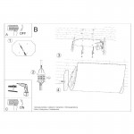 Sollux Ceiling lamp EMILIO
