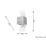 Sollux Wall lamp LORETO grey