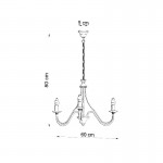 Sollux MINERWA Chandelier  3 white