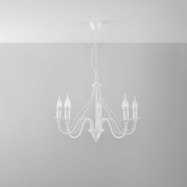 Sollux MINERWA Chandelier  5 white