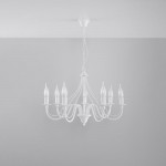 Sollux MINERWA Chandelier 7 white