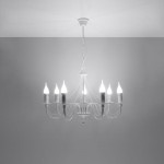 Sollux MINERWA Chandelier 7 white