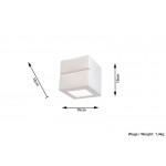 Sollux Wall lamp ceramic LEO LINE