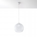 Sollux Pendant lamp BALL transparent