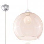 Sollux Pendant lamp BALL champagne