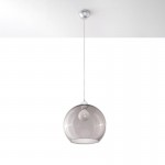 Sollux Pendant lamp BALL graphite