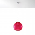 Sollux Pendant lamp BALL red