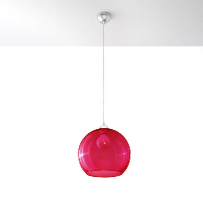 Sollux Pendant lamp BALL red