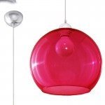 Sollux Pendant lamp BALL red