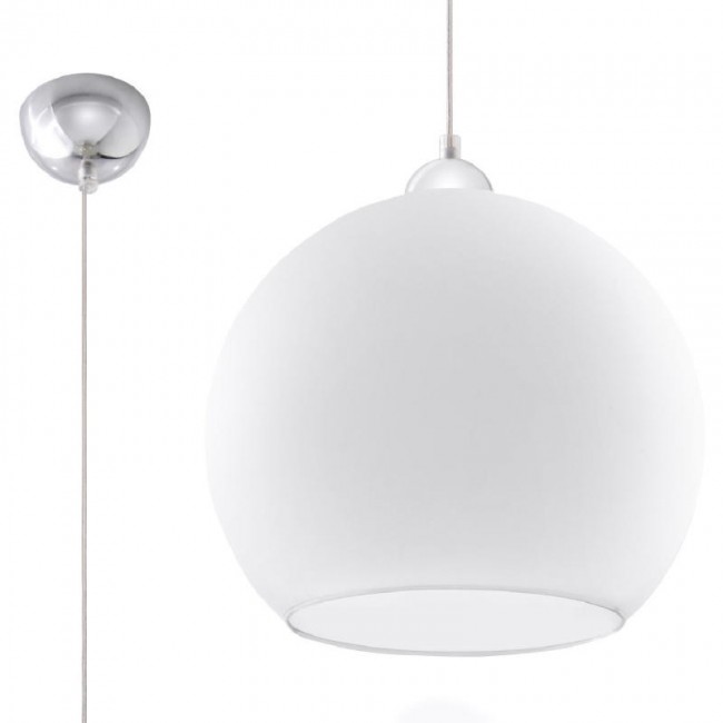 Sollux Pendant lamp BALL white