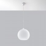 Sollux Pendant lamp BALL white
