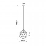 Sollux Pendant lamp GASPARE black