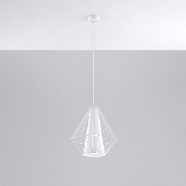 Sollux Pendant lamp DEMI white