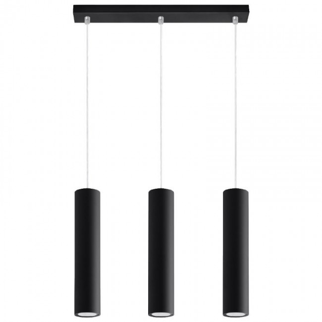 Sollux Pendant lamp LAGOS 3 black