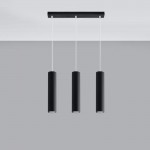 Sollux Pendant lamp LAGOS 3 black