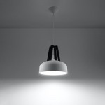 Sollux Pendant lamp CASCO white/black