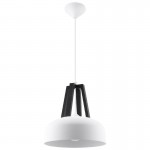 Sollux Pendant lamp CASCO white/black