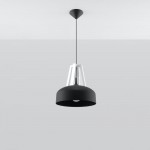 Sollux Pendant lamp CASCO black/white