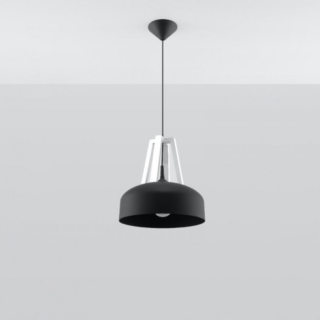 Sollux Pendant lamp CASCO black/white