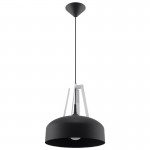 Sollux Pendant lamp CASCO black/white